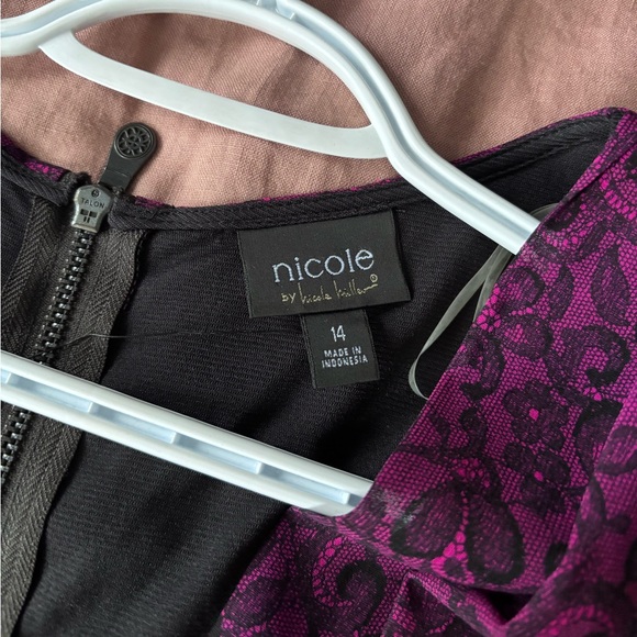 Nicole Purple and Black Mini Dress - Picture 3 of 6